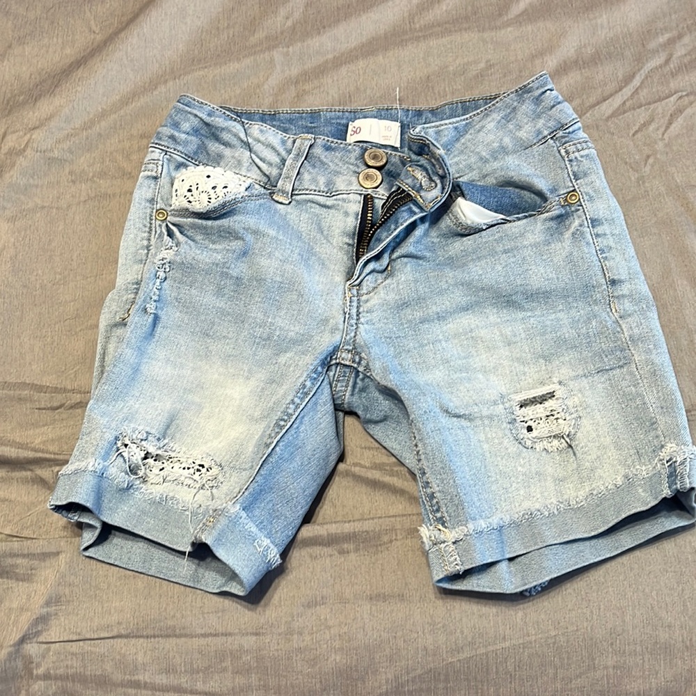 Blue Jean shorts girls 10